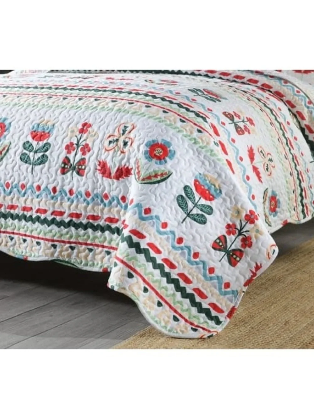 2 piece twin cotton quilt set